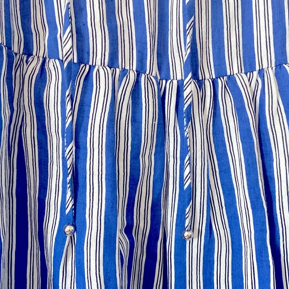 Veronica Beard- Zee Dress in Cobalt Stripe - Picture 6 of 11